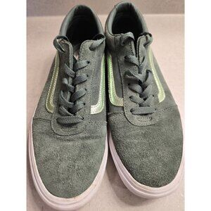 Vans Womens Green Suede Skate Shoes Size 11